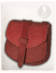 Borsa Luis medievale, tipo marsupio in Bordeaux (22x23 cm.) 2