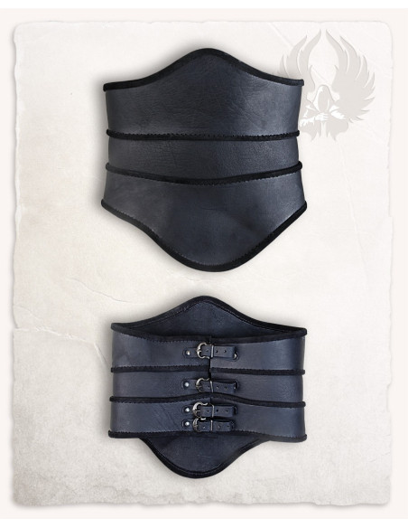 Corpetto medievale scarlatto - Nero