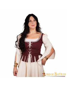 Corpetto medievale in cotone Adalyn da fanciulla