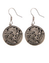Orecchini vichinghi in ottone argentato