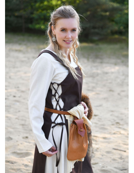 Orecchini vichinghi in ottone argentato