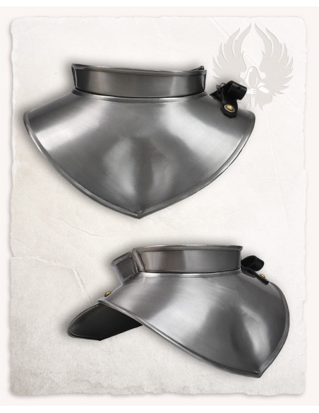 Gorgiera medievale Lucas in acciaio