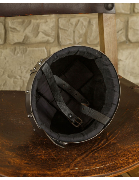 Elmo tipo Spangenhelm di Thor in acciaio