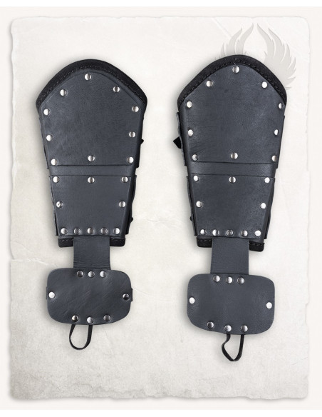 Bracciali romani di Quinto in pelle nera