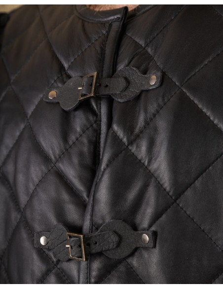 Gambeson medievale Haldur in nero