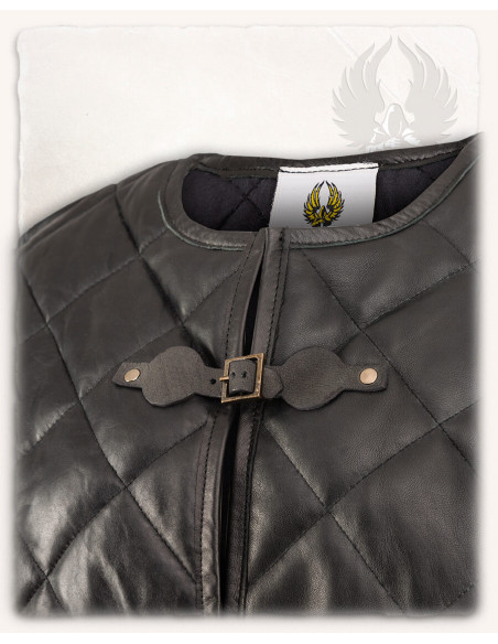 Gambeson medievale Haldur in nero