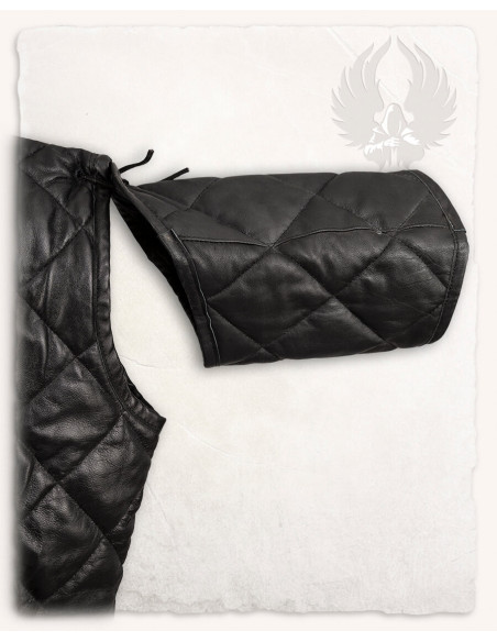 Gambeson medievale Haldur in nero