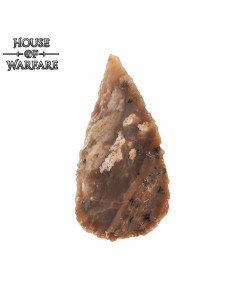 Punta di freccia in selce marrone scuro (7,6 cm.)