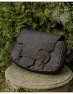 Borsa a tracolla Meera in nero (33x20 cm.)