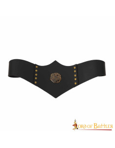 Cintura in pelle Royal Huntress, pelle nera