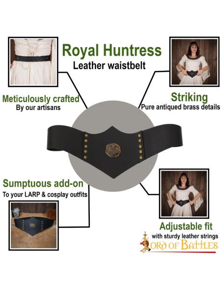 Cintura in pelle Royal Huntress,...