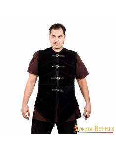 Gilet in pelle scamosciata pirata Seven Seas