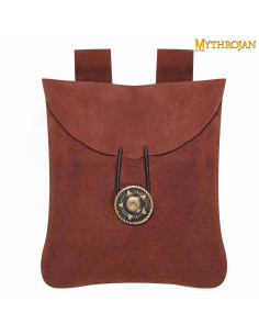 Borsa medievale, tipo marsupio, in pelle scamosciata...