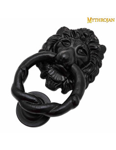 Battente Leon in ferro battuto (15,2x8,8 cm.) 2