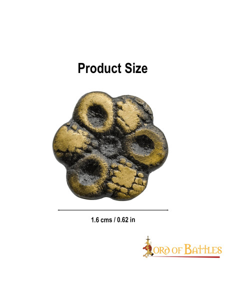 Set di 5 fiori decorativi in ottone...