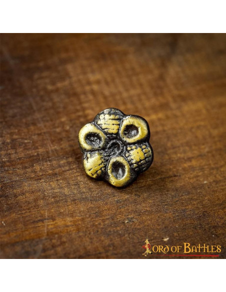 Set di 5 fiori decorativi in ottone...