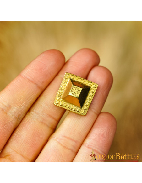 Set di 5 puntine decorative in ottone...