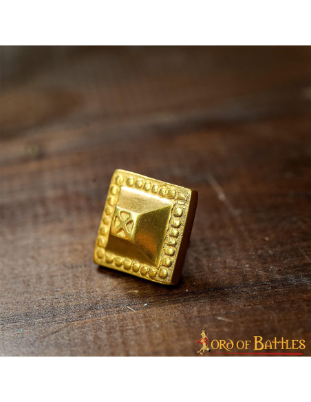 Set di 5 puntine decorative in ottone...