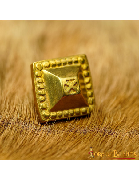 Set di 5 puntine decorative in ottone...