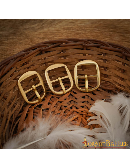 Set di 3 fibbie in ottone per...