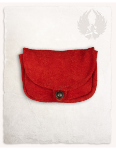 Piccola borsa medievale modello Rickar, rossa 2