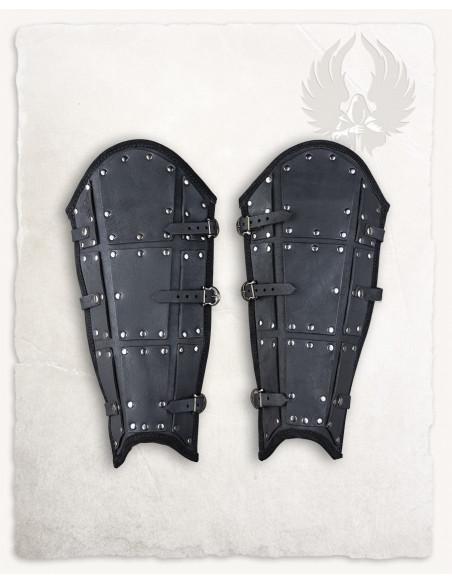 Schinieri in pelle nera superiore...