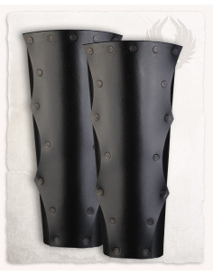 Schinieri in pelle nera modelli Rasmus