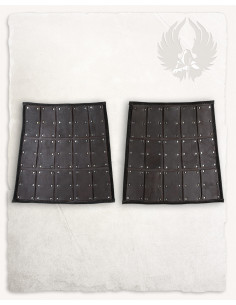 Rullanti laterali in cuoio marrone, modello Quintus