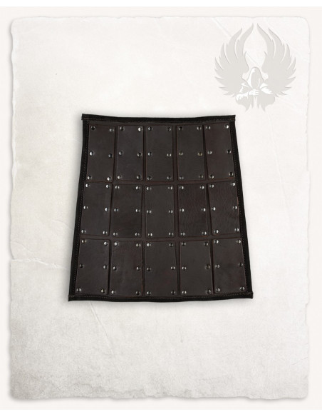 Rullanti laterali in cuoio marrone,...