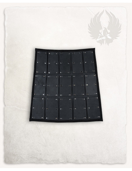 Rullanti laterali in pelle nera,...