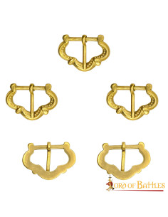 Set di 5 fibbie medievali per cinturini per armature 2