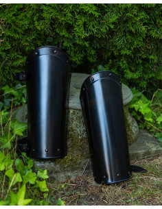 Schinieri medievali Balthasar, acciaio annerito