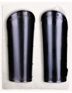 Schinieri medievali Balthasar, acciaio annerito 2