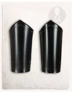 Schinieri Mina medievali in acciaio annerito 2