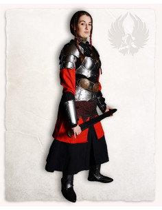 Gorgiera medievale in acciaio lucido modello Mina 2