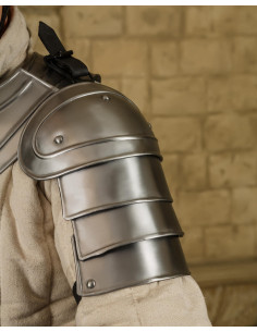 Spallacci medievali in acciaio lucido modello Adam 2