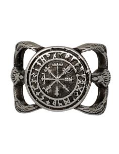 Anello in acciaio Sigillo Templare