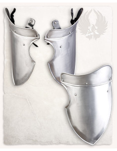 Guardie carcerarie medievali modelli Galhad, acciaio lucido