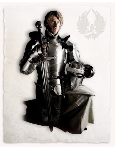 Guardie carcerarie medievali modelli Galhad, acciaio lucido 2