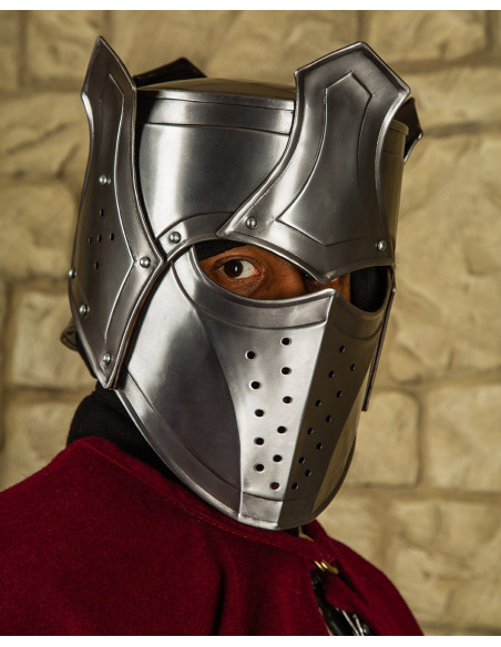 Elmo da Re Medievale con Corona...