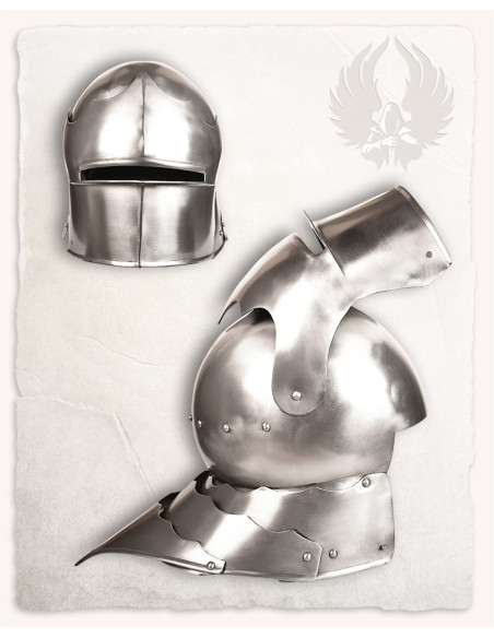 Celata elmo medievale in acciaio...