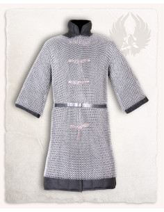 Cota di maglia anello piatto modello John, finitura lucida