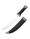 Pugnale arabo curvo con fodero (36,5 cm.)