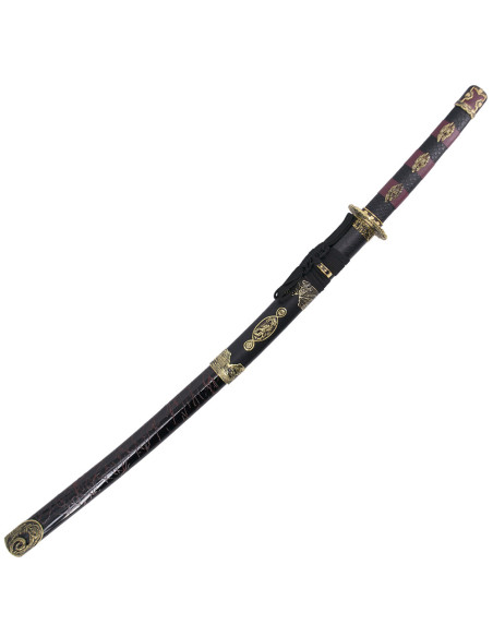 Katana tsuba decorativa Fiore di...