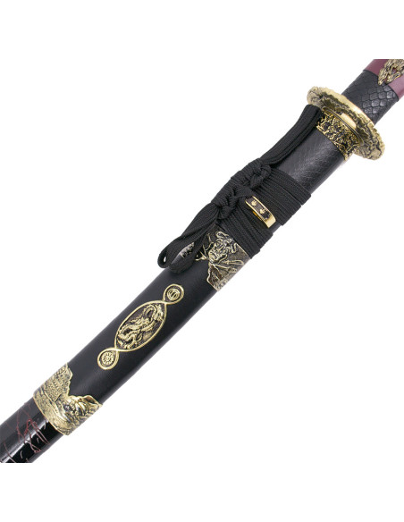 Katana tsuba decorativa Fiore di...