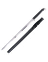 Katana pratica di base con fodero con corde nere