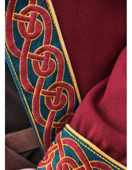 Cappotto vichingo ricamato Ella in...