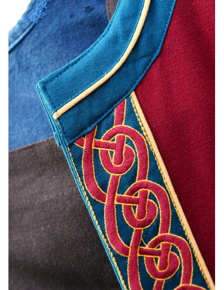 Cappotto vichingo ricamato Ella in...