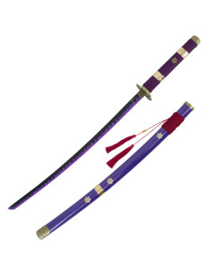 La katana lilla Enma di Zoro da One Piece, replica non...