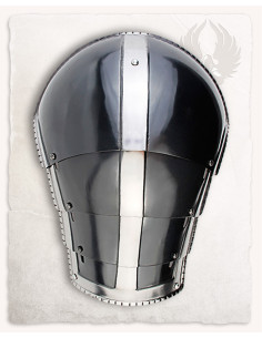 Spallacci medievali in acciaio annerito modello Kaspar 2